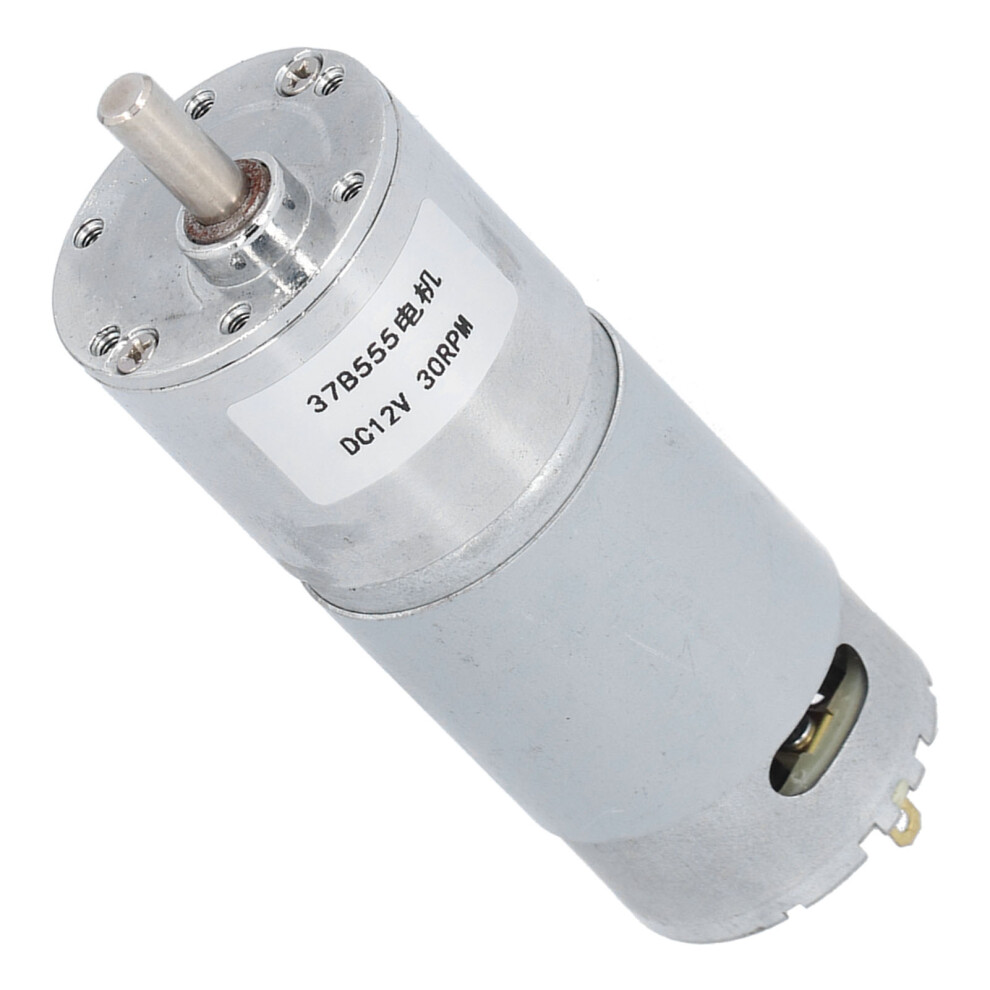 Dc12v Gear Motor 30Rpm 37B555 Gearbox Steel Shaft For Automation 8761391525061