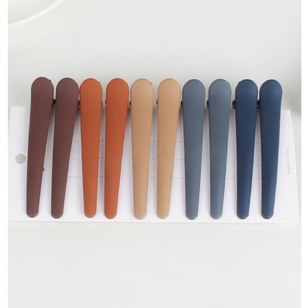 Hair Sectioning Clips 10PCS Colorful Duckbill Hair Barrettes for Women & Girls