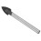 Ferroalloy Ceramic Tile Drill Bit 12mm Triangular for Marble Glass Wall Use 3