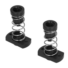 Premium 2pcs Anti-Backlash Spring Nut for T8 8mm Lead POM Threaded Rod Black