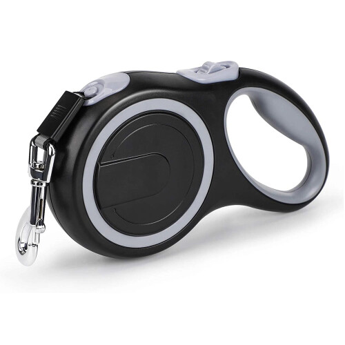 Retractable Dog Lead 8m Grey Extendable Pet Leash