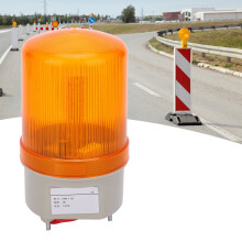 Warning Light AllRound Yellow 5W 24VDC Flat Top Alarm Lamp