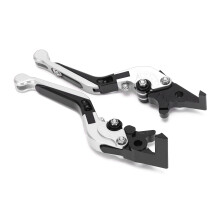Verstellbare CNC-Aluminium-Brems- und Kupplungshebel für ADV150 2019-2021 Silber