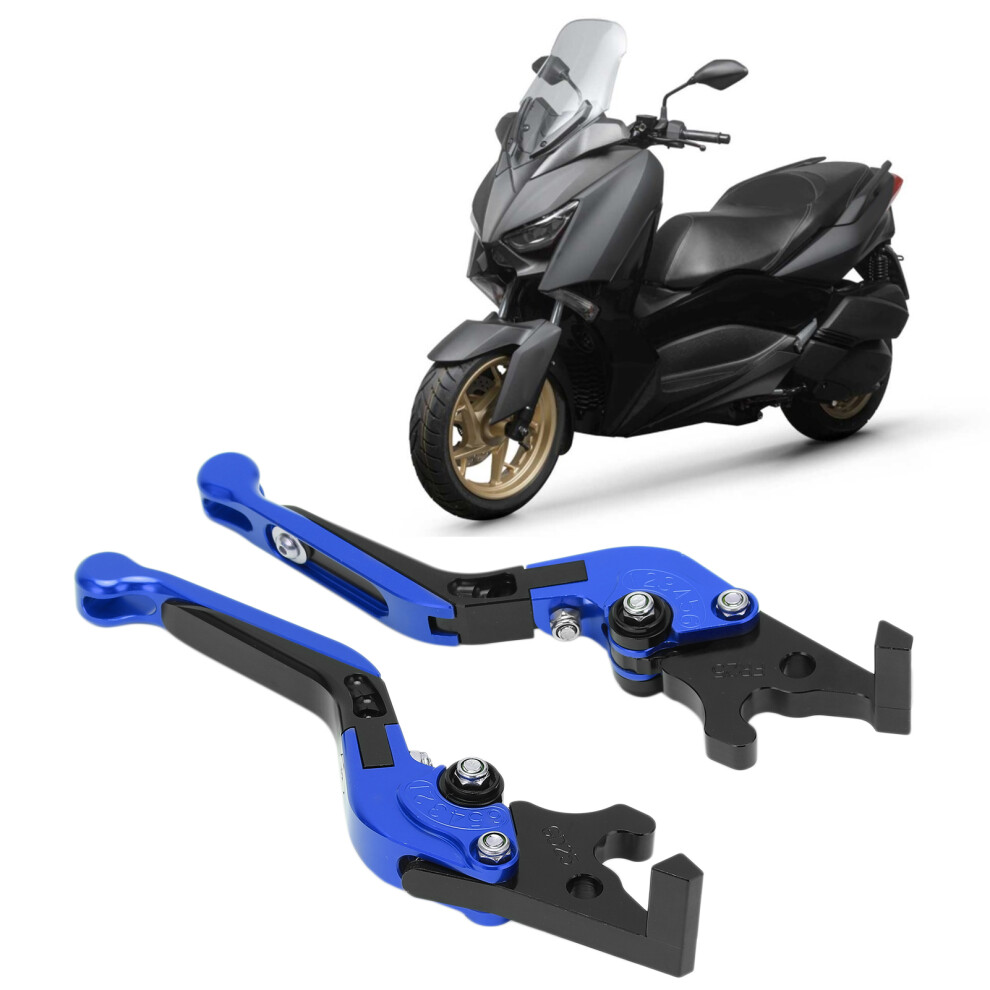 Extendable Motorcycle Brake Clutch Levers For Yamaha Xmax 250/300/400 Blue 8431391526527