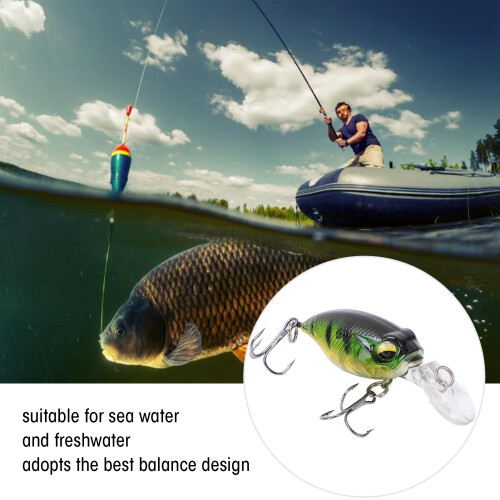 Mini Minnow Köder 6,2 cm Künstlicher Angelköder für Outdoor-Fischen 2