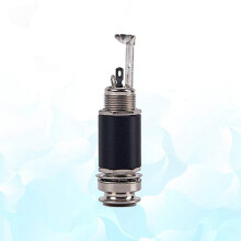 2Stück 1/4 Zoll 6,35 mm Akustische Elektrische Gitarre Bass Ausgang Jack Gurt Knopf Endpin Steckdose Stereo Zylinder