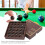 13MM Brown-Red Cowhide Billiard Cue Tips 50pcs/Box 6
