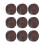 13MM Brown-Red Cowhide Billiard Cue Tips 50pcs/Box 8