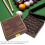 13MM Brown-Red Cowhide Billiard Cue Tips 50pcs/Box 3