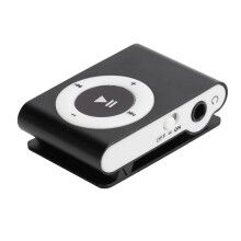 MiniMP3 Portable Digital Music Player with Earphone, 8GB Support in Noir