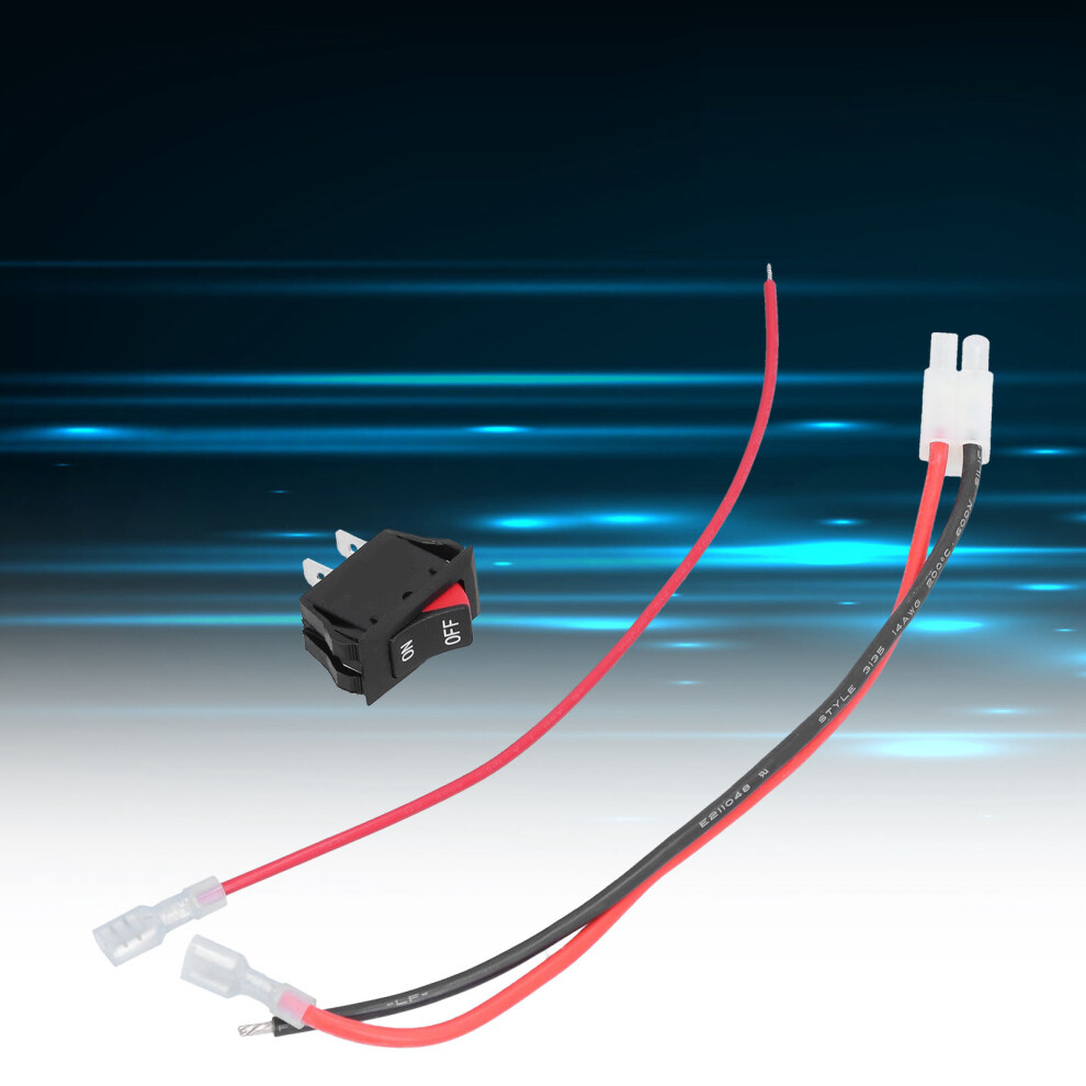 2Pcs Tamiya Style Connector With Mini Rocker Switch, 16A, Pvc Cable 9431391527943