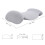 Light Gray Ergonomic Lumbar Pillow 47x28cm Memory Foam Support 2