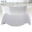 Light Gray Ergonomic Lumbar Pillow 47x28cm Memory Foam Support 4