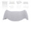 Light Gray Ergonomic Lumbar Pillow 47x28cm Memory Foam Support 8
