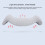 Light Gray Ergonomic Lumbar Pillow 47x28cm Memory Foam Support 10
