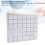 Wireless Numeric Keypad 35 Keys Bluetooth/2.4G Rechargeable Silver White 5