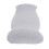 Light Gray Ergonomic Lumbar Pillow 47x28cm Memory Foam Support 15