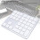 Wireless Dual Mode Numeric Keypad 35 Keys Rechargeable ABS Silver White 7