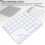 Wireless Numeric Keypad 35 Keys Bluetooth/2.4G Rechargeable Silver White 8