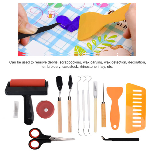 19-Piece Weeding Tools Set with Storage Box for Crafts & Lettering 2
