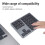Wireless Numeric Keypad 35 Keys Bluetooth & 2.4G Rechargeable Gray Black 4