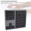 Wireless Numeric Keypad 35 Keys Bluetooth & 2.4G Rechargeable Gray Black 5