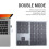 Wireless Numeric Keypad 35 Keys Bluetooth & 2.4G Rechargeable Gray Black 7