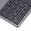 Wireless Numeric Keypad 35 Keys Bluetooth & 2.4G Rechargeable Gray Black 13