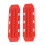 1 Paar RC Sandleiter für SCX24 1/24 rotes Plastik 12