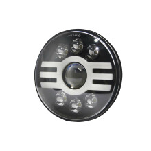 7in 500W Car LED Round Light 6 Beads Aluminum Alloy Waterproof