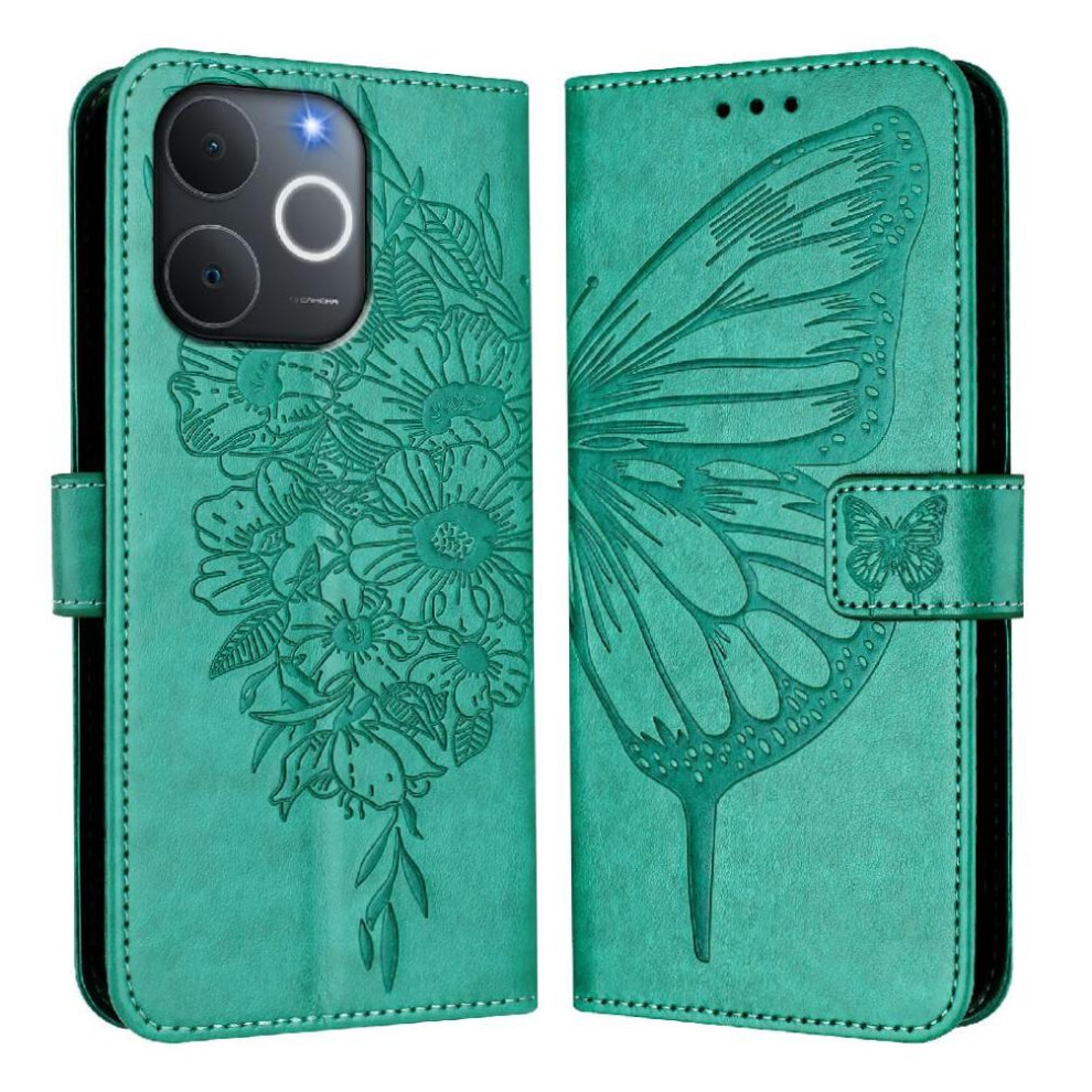 Case For Realme Note 70T Embossing Butterfly Premium Leather Flip Cover Magnetic 764563200276