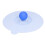 Light Blue Silicone Cup Lid - Dustproof, 10.1cm, Food Grade 1