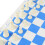 Portable Plastic Chess Set with Foldable PU Leather Board, Blue & White, 50cm 11