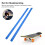 Durable Blue POM Rib Bones Rails for Longboard - 35.7x1.8cm 8