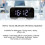 D-88 Bluetooth Clock Speaker 3.7V 1400mAh White Multifunctional Portable 7