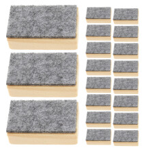 36Pcs Grey Mini Felt Board Erasers Wood Handle for Home Office School