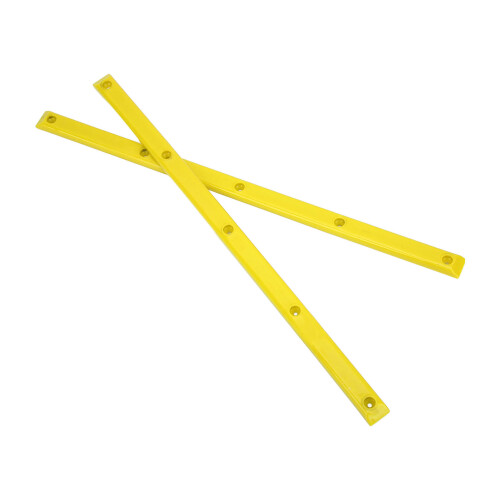 Durable Yellow Rib Bones Rails for Longboards, POM, 35.7x1.8cm 1