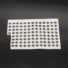 3D Simulations Fischaugen 10mm 100 Stück Silber