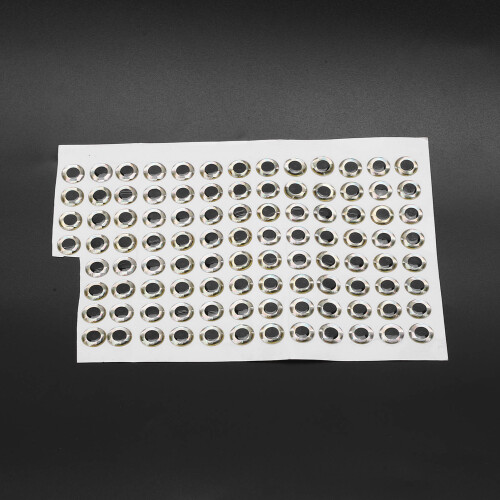 3D Simulations Fischaugen 10mm 100 Stück Silber