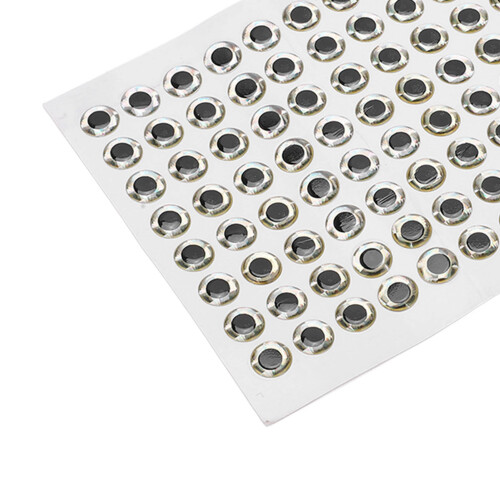 3D Angelköder Augen 10mm 100 Stück Aufkleber 1