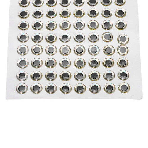 3D Fischaugen Aufkleber 10mm 100 Stück 1