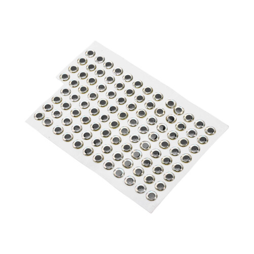3D Fischaugen Aufkleber 10mm 100 Stück 2