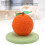Orange Cat Scratching Post with Sisal Ball Tower, Interactive & Multifunctional 4