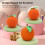 Orange Cat Scratching Post with Sisal Ball Tower, Interactive & Multifunctional 5