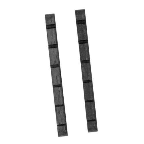 Electric Guitar Nut Bone 6 String Pre Slotted Replacement for Strat Black 2