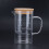Borosilikat-Messbecher 500 ml mit transparentem Deckel 12