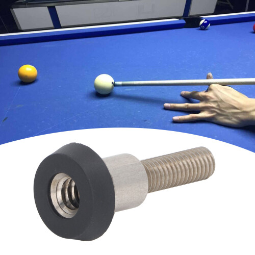 Cue Replacement Bumper 55mm Rubber Aluminum Alloy Billiard Cue Tail Plug 2