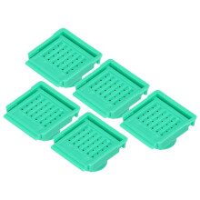 5er Pack Bienenstocklüfter aus leichtem ABS, ungiftig, Eingangstor, ausbruchssicher (Grün)
