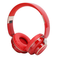 08S Bluetooth Headset 5.0 HiFi Foldable Gaming Headphones Red