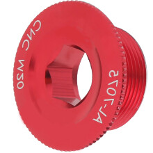 2pcs Mountain Bike Crank Cover Screw Caps Aluminum Alloy M20 Red Color